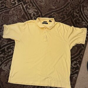 Classic Yellow 100% cotton golf polo